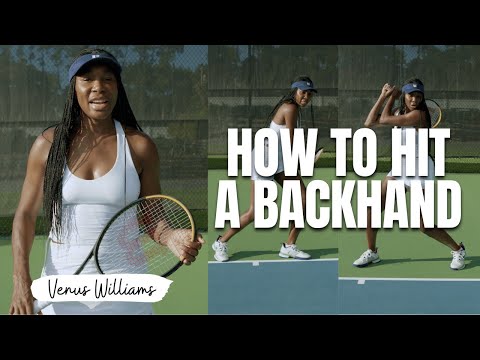 How To Hit A Tennis Backhand With Venus Williams thumbnail