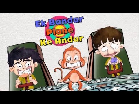 Ek Bandar Plane Ke Andar - Bandbudh Aur Budbak New Episode - Funny Hindi Cartoon For Kids