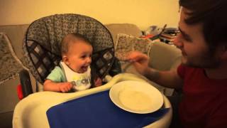 Baby's Hilarious Reaction To Wheat Cereal!