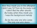 Blondie - Background Melody (The Only One) Lyrics
