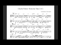 Charlie Parker — "Dexterity" (Take 2) concert pitch transcription