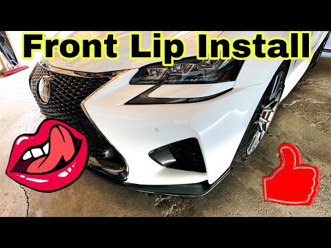 Installing The Carbon Fiber Side Skirts And Front Lip On My Lexus GSF