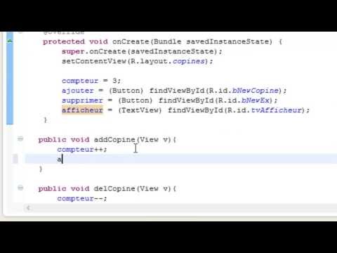 DEVELOPPER SOUS ANDROID 13 Ajout et suppression de copines