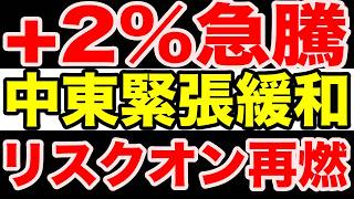 日経先物+2%急騰｜イラン仲介報道で中東緊張緩和、原油失速でリスクオン再燃