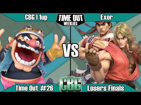 Time Out #26 | Losers Finals | CBG|1up (Wario) vs Exor (Ken/Ryu)