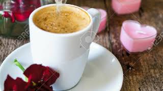 Download lagu Gambar ucapan selamat pagi dengan kopi. mp3