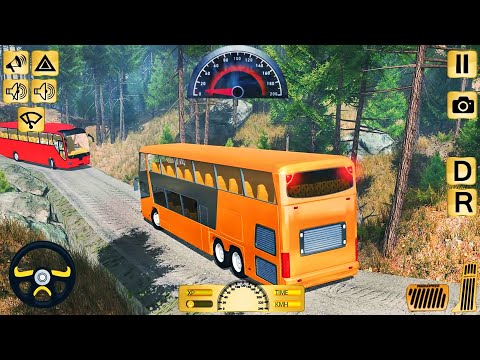 Uphill Offroad Bus Driving - Luxury Tourist Bus Drive Simulator - Android GamePlay