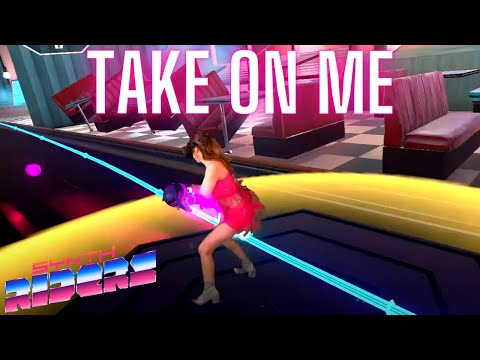 Take On Me by a-ha in Synth Riders (80's Mixtape DLC!) Mixed Reality