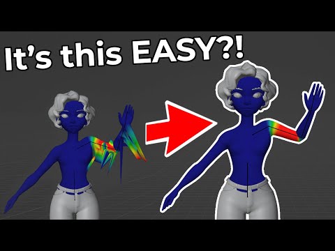 Weight Painting Is EASY!! (Blender 3D)