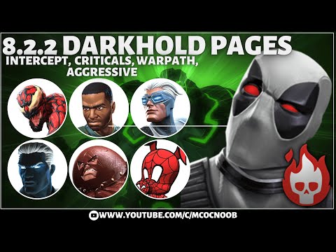 MCOC Act 8.2.2: Weapon: Darkhold Pages, Intercept, Criticals, Warpath, aggressive - Deadpool X