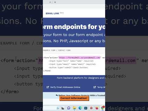 How to Send Your HTML Website Form to Your Email FREE! Form Submit Tutorial Pt 1!