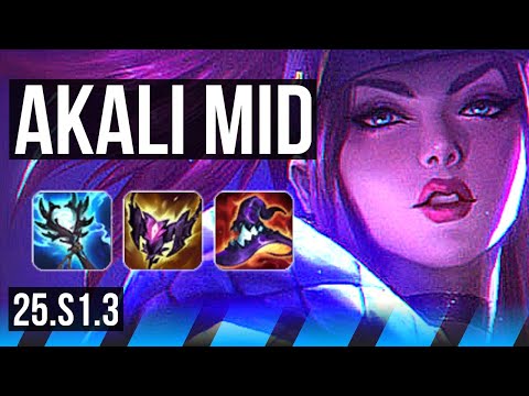 AKALI vs SETT (MID) | 13/1/4, Godlike | KR Master | 25.S1.3