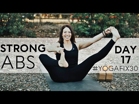20 Minute Yoga Core Strength Workout (Strong Abs!) Day 17 | Fightmaster Yoga Videos