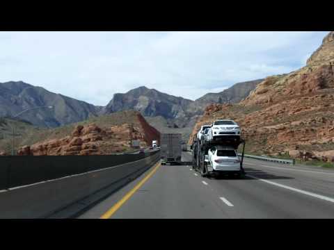 The Virgin River Gorge from I-15 South