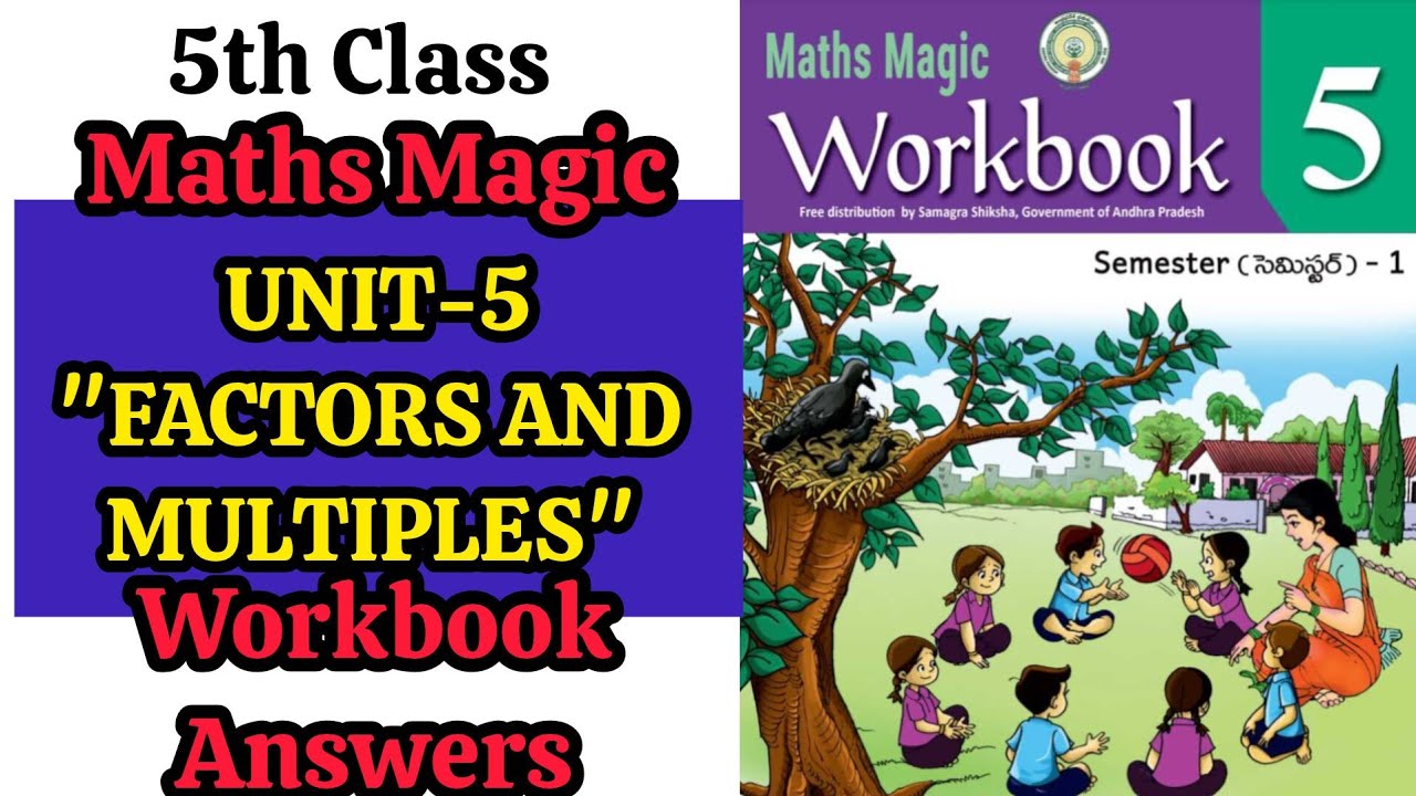 5th Class 💯MATHS MAGIC Workbook Sem-1 Unit-5 