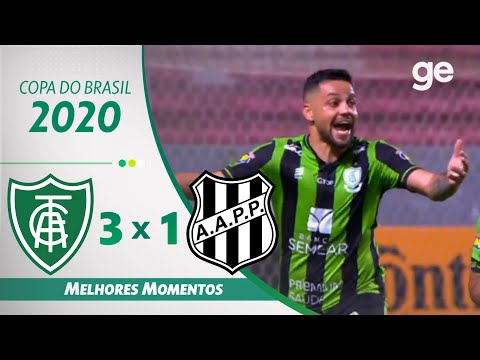 Gols e lances de América-MG x Ponte Preta