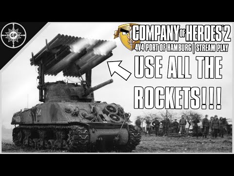 URBAN ASSAULT SPAM!!! | 4v4 USF Team | Port of Hamburg | COH2 Stream Battles