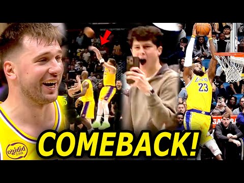 LUKA IMPOSSIBLE SHOT OF THE YEAR! Gulat ang mga bata sa ginawa ni Luka, parang kalabaw si LeBron!