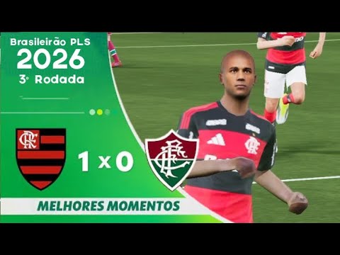 Flamengo 1 x 0 Fluminense| Jogo completo sem narração| Brasileirão PLS 2026 3 ° Rodada