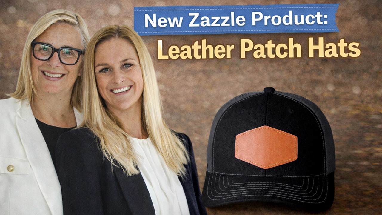 New Zazzle Product Leather Patch Hats