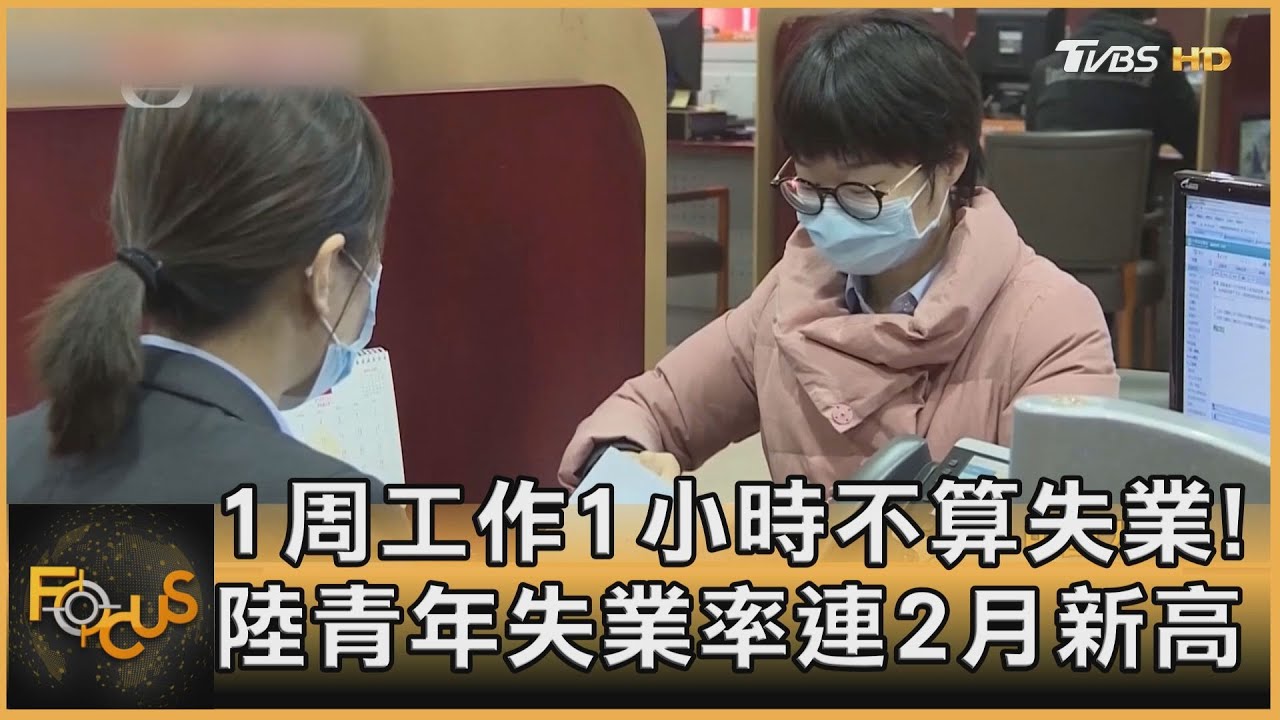 中國青年失業率創高 600萬年青人找嘸頭路