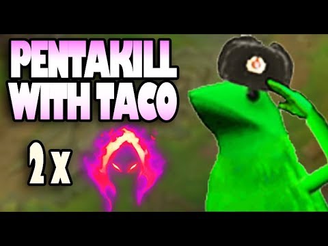 IKEEPITTACO AND AZZAPP PENTAKILL, DOUBLE DARK HARVEST BOT LANE, JHIN AND VEL'KOZ