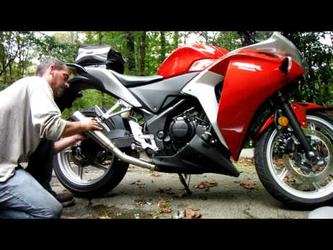 Danmoto Conical muffler CBR 250R installation