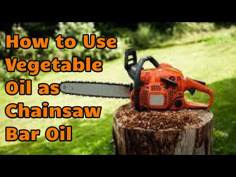 Homemade chainsaw clearance bar oil