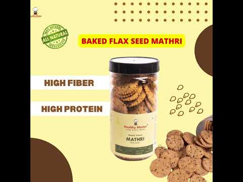 Baked wheat mathri (flax seed)