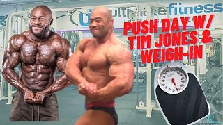 VLOG 3 | Push Workout with Tim Jones | First Check-in