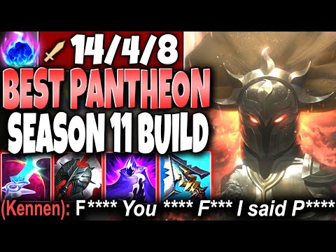 *1 Q = 1000 Damage* Max Pen Season 11 Pantheon Build 🔥 LoL Best Top Pantheon Preseason s11 Gameplay