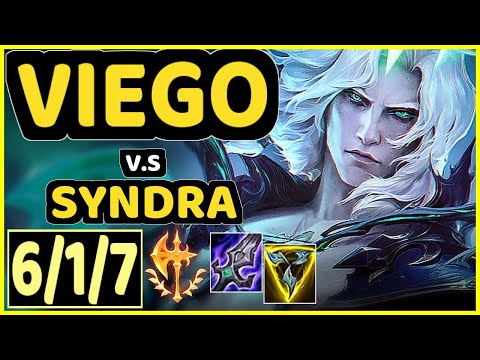 VIEGO vs SYNDRA - 6/1/7 KDA MID CHALLENGER GAMEPLAY - NA