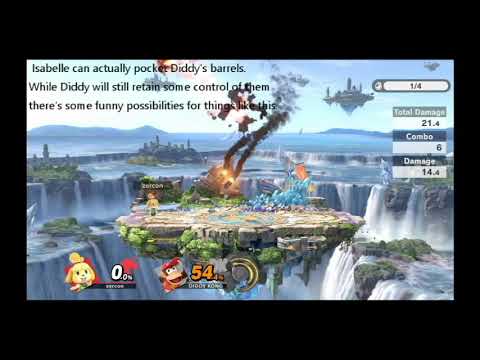 Isabelle Matchup Guide - Diddy Kong