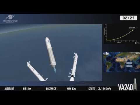Vol VA240 - Galileo 19-20-21-22 - decollage takeoff liftoff - Ariane 5 - Kourou - Launch - CSG