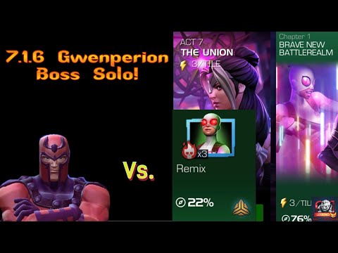 7.1.6 Gwenperion Boss Solo! How to easily solo this boss with Magneto!