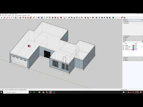 Sketchup Tutorial: #5 Foundation, Ceiling & 2nd Floor Finish