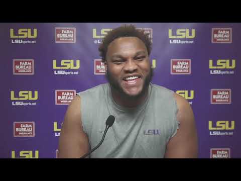 Video: LSU OL Ed Ingram Talks Tigers Offensive Line Through Week Three Of Spring Football