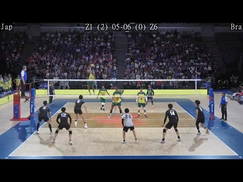Volleyball Japan - Brazil Amazing FULL Match VNL