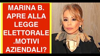 COLPO DI SCENA. MARINA BERLUSCONI APRE ALLA LEGGE ELETTORALE. MOTIVAZIONI INDUSTRIALI?
