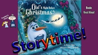 OLAF'S NIGHT BEFORE CHRISTMAS Read Aloud ~ Christmas Stories ~  Bedtime Story Read Along Books