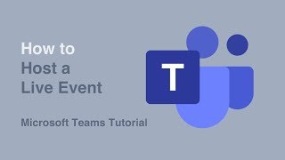 How to Host a Live Event  | Live Events | Microsoft Teams | Tutorial