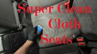 Shampooing Stained Cloth Seats with Simple Tools