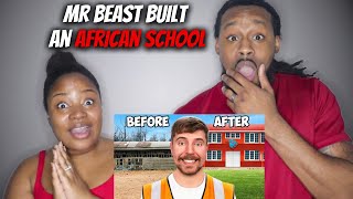 🇨🇲 American Couple Reacts "Mr.Beast Built A School in Africa (Cameroon)"