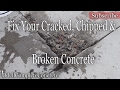 How to fix or repair Chipped Cracked or Broken concrete!