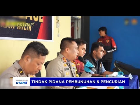 POLRES ROKAN HILIR RILIS KASUS PEMBUNUHAN &amp; PENCURIAN