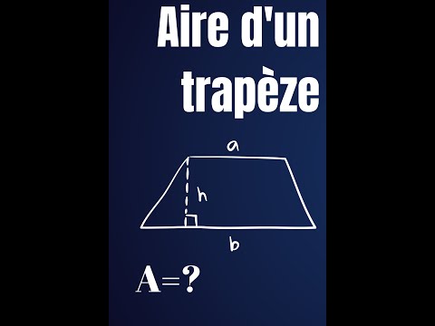 Comment calculer l'aire d'un trapèze #shorts