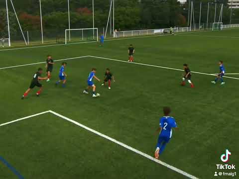 Gros match de Nicolas contre les U13 de L UJS au tournoi du Mirail avec Portet