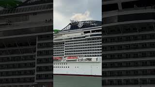 MSC Grandiosa sail away! #shorts #mscgrandiosa #msc #msccruises #cruiseship