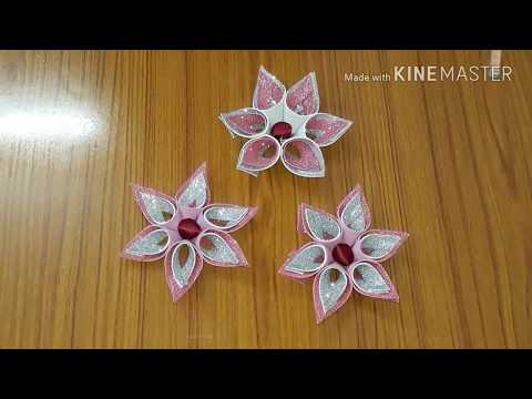 Learn to make unique flowers for wall decoration (in most simplest way)