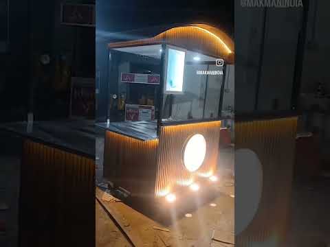 Stainless steel tea stall, load capacity: 200 kg